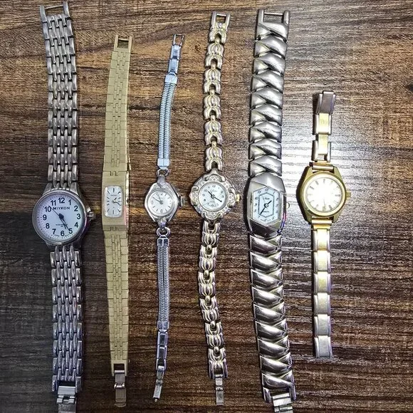 Lot Of 6 Women's Vintage Watches Including Miykon & Seiko NOT WORKING READ - Picture 1 of 16